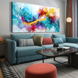 LAOTOART Modern Art Wall-Decor for Office Women - Abstract Wall Art - Large Wall Paintings for Living Room Ready to Hang Size 29" x 59"