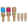 3Pcs M10 Gas Adapter Argon Quick Connect Fittings, Connector Fitting