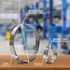 Universal Stainless Steel Bellow Clamps Set of 15 Cable Ties