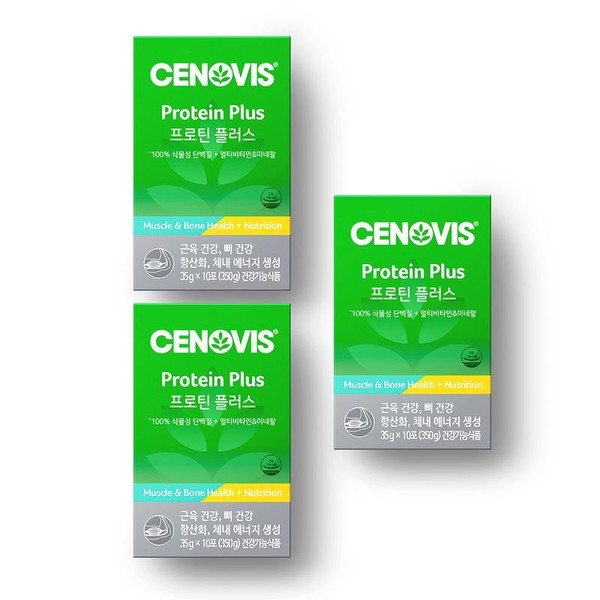 Cenovis Protein Plus (vegetable protein multivitamin mineral) 10 packets/10 day supply x 3, single option / 세노비스 프로틴 플러스(식물성 단백질멀티비타민 미네랄) 10포/10일분 x 3개, 단일옵션