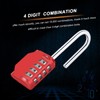 Combination Padlock, [2.6inch Long Shackle] Diyife 4 Digit Combination Lock,