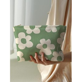 Floral Pattern Makeup Bag, Casual Versatile Storage Bag, Travel Makeup Bag, Suitable for Women and All Kinds Of Occasions:_Multicolor1_one-size