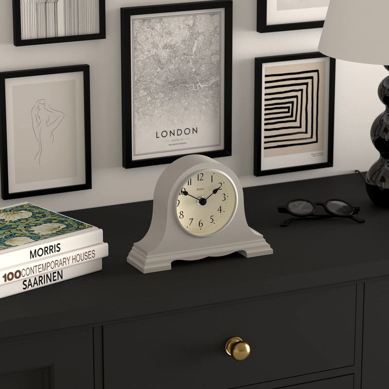 JONES CLOCKS® Speakeasy Mantel Clock - Traditional/Classic Design - Bedroom