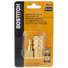 BOSTITCH IHKIT-14F Industrial 1/4-Inch Series Hose Coupler Kit with 1/4-Inch NPT Thread