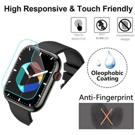Futanwei [5 Pack for Drwvgjk Smart Watch P45Pro Screen Protector Drwvgjk P45Pro Screen Protector PET Film [Case Friendly] [Anti-Scratch] [Bubble Free] Smartwatch Screen Protector for Drwvgjk P45Pro