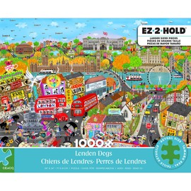 Ceaco - London Dogs - 1000 Larger Sized Piece Jigsaw Puzzle