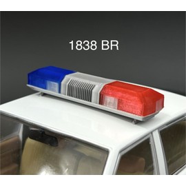 LED-Compatible Lightbar 1/18 Blue Red Smith Wesson 8780 8880 8980 Lightbar Police Sheriff Fire