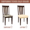 sourcing map 4Pcs Stretch Seat Covers, Dining Chair Seat Slipcover