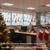 Chanseen 24 Pcs Christmas Hanging Swirls Party Decorations Plastic Snowflakes