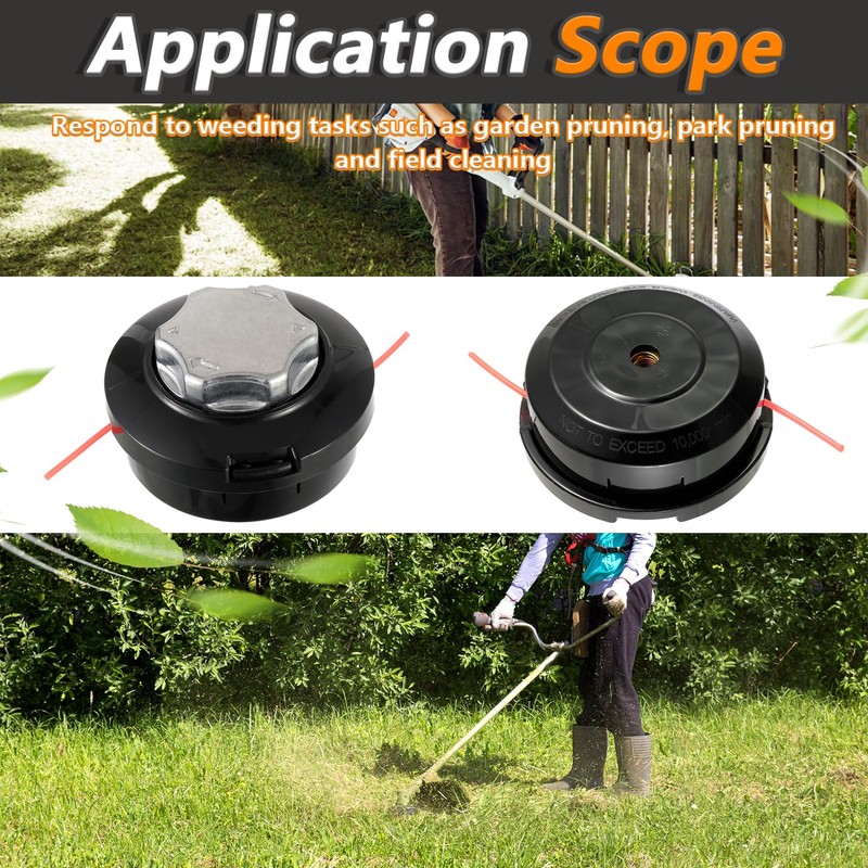 HUAREW M10 x 1.25 Left Line Head for Brush Cutter