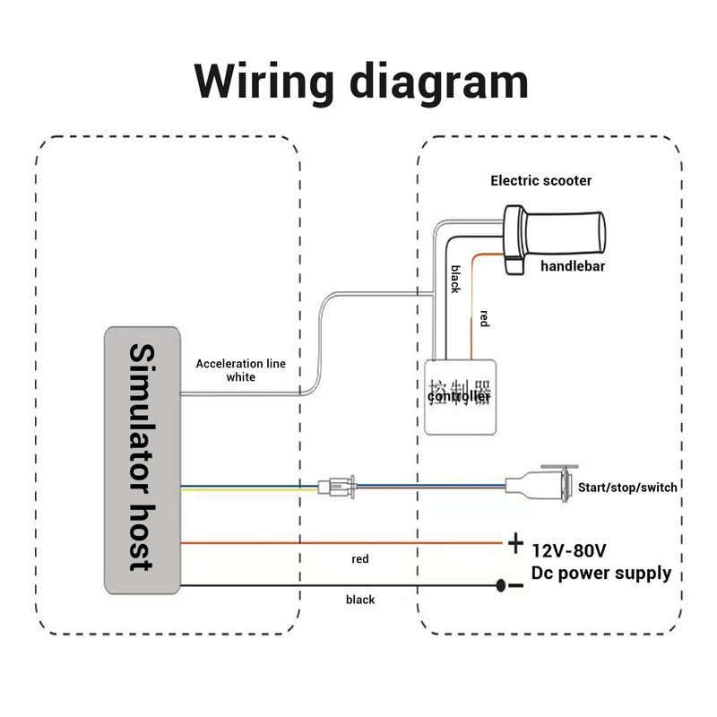 Akozon Motorcycle Engine Sound Simulator 110DB Universal DC12 to 80V