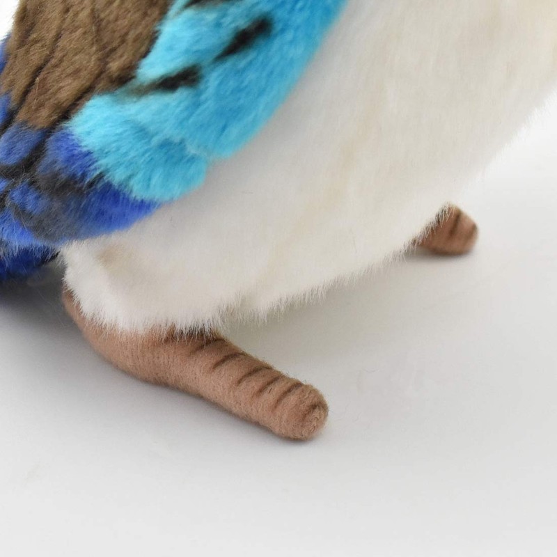 ハンサ(HANSA) アオバネワライカワセミ ぬいぐるみ 18x12x17cm アクリル No.3775