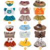 Total 6 Sets Doll Clothes Outfits Accessories for 17cm Dolls