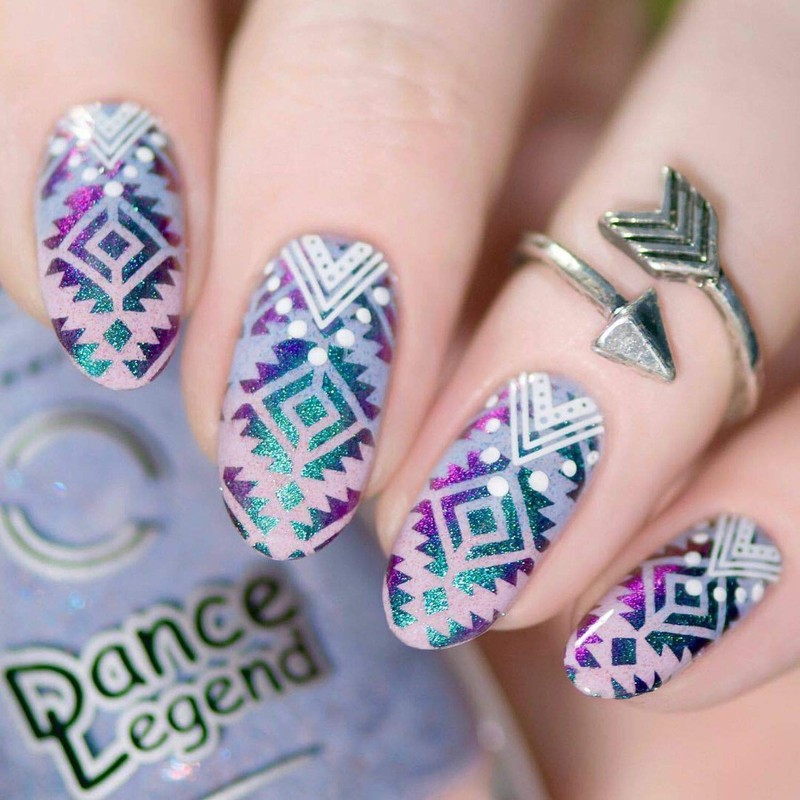 Whats Up Nails - Aztec Vinyl Stencils for Nail Art