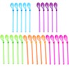 25Pieces Slushie Straws Slush Straws Hiccup Straw Milkshake Straws，All-in-one Straw
