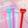 YYaaloa 20pcs Heart Shaped Pens Heart Gel Ink Pens 0.5