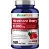 NusaPure Hawthorn Berry 20:1 Extract, 500 mg Equivalent to 10,000