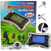 TechAffect Multi Tool Keyring Carabiner Watch Travelling Alarm Clock -Digital