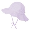 Zando Purple Baby Sun Hat UPF50+ Adjustable Striped Baby Hats