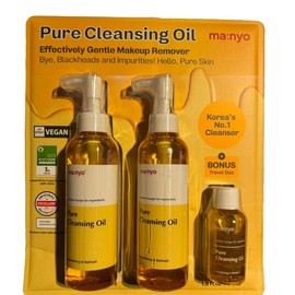 Manyo Pure Cleansing Oil Manyo Gentle Make up remover Pure skin 2 pk + Travel Size