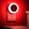 Briignite 4 Pack Red LED Night Light, Dusk to Dawn