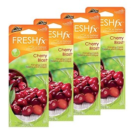 Armor All FRESHfx Car Air Freshener Hanging Card, 12-Count (4 Packs, Cherry Blast)