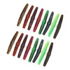 16pcs Soft Lure TPR Bite Resistant Hidden Hook Tip Built