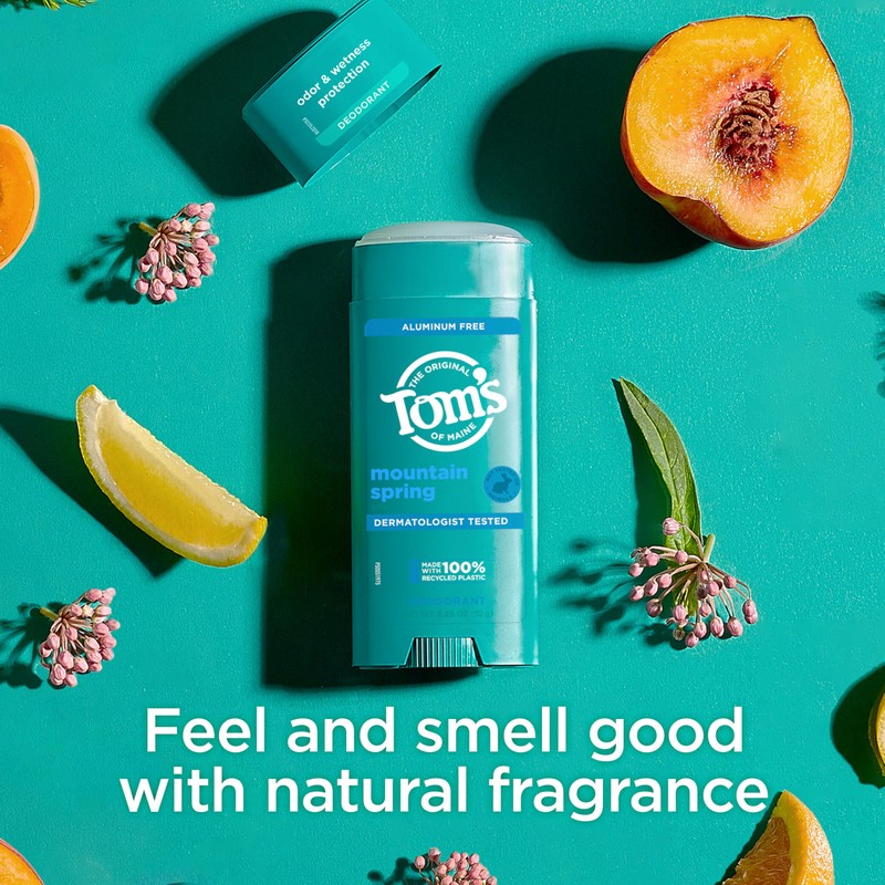 Tom’s of Maine Mountain Spring Aluminum Free Natural Deodorant For