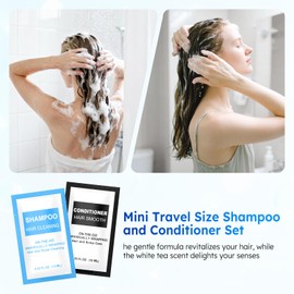 Travel Size Shampoo and Conditioner Set Packets Bulk,200 Pack 0.35 fl oz