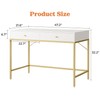 SUPERJARE Vanity Desk with Drawers, 47 inch Computer Desk, Modern