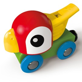 Hape E3808 Whilstling Parrot Railway Engine - My First Railway - Wooden Train Track Accessories