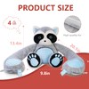 Niuniu Daddy 4LBS | Raccoon Heatable Weighted Stuffed Animals, Microwavable