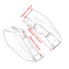 MACHSWON Mid Frame Air Heat Deflectors Trim, Motorcycle Heat Shield