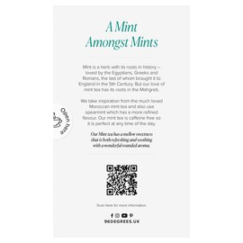 96° Mint Tea - 20 Pyramid Tea Bags, Individually Wrapped, Refreshing, Sweet and Cooling, Biodegradable Plant-Based Bags