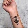 4 x 'Girl On A Swing' Temporary Tattoos - Water