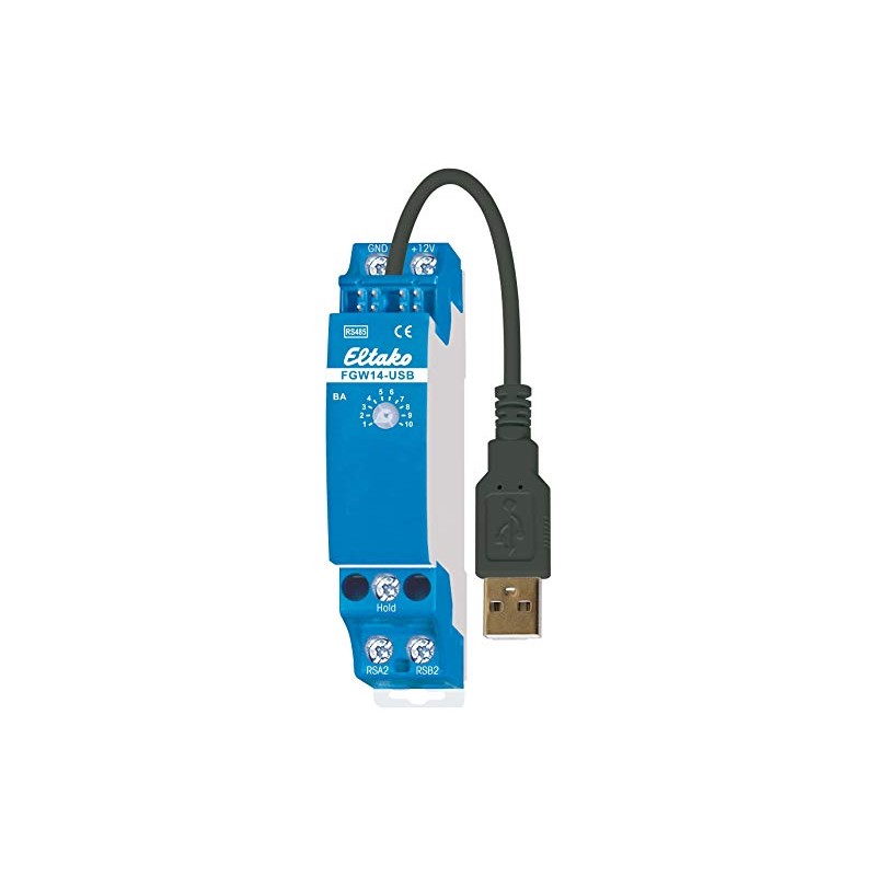 Eltako RS485 Bus Gateway FGW14-USB-RS485, 1 piece