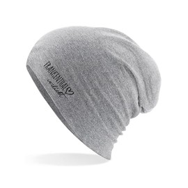 Huuraa Beanie Frankenthal (Pfalz) in Love Unisex Hat Size with Name of Your Favourite City in Rhineland-Palatinate Gift Idea for Friends and Family, heather grey