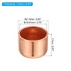 PATIKIL 3/4 Inch ID Copper Pipe End Cap, 4 Pack