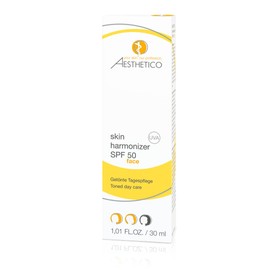 AESTHETICO skin harmonizer SPF 50 Tinted Day Cream with High Sun Protection Factor for Acne, Conceals Redness and Anti-Inflammatic, Makeup Replacement, 30 ml