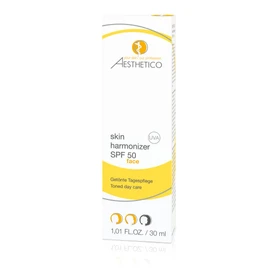 AESTHETICO skin harmonizer SPF 50 Tinted Day Cream with High Sun Protection Factor for Acne, Conceals Redness and Anti-Inflammatic, Makeup Replacement, 30 ml