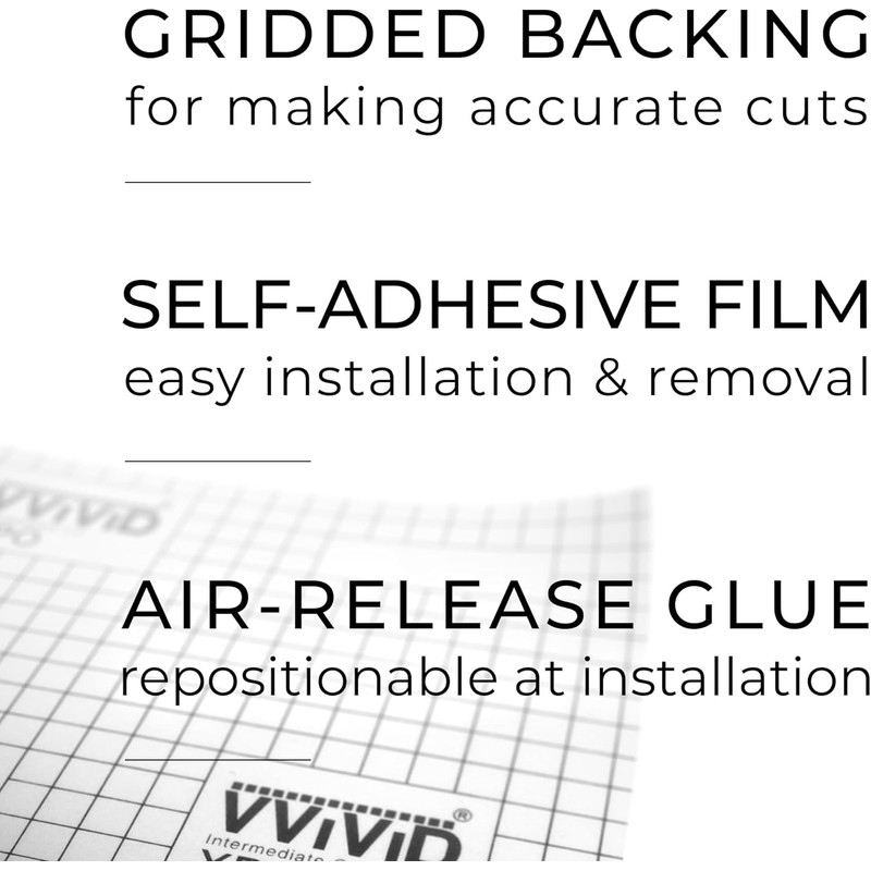 VViViD One-Way Perforated Vinyl Privacy Window Film Adhesive Glass Wrap
