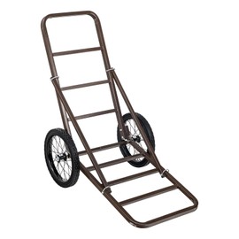 Happybuy Deer Cart, 300 LBS Capacity Folding Game Cart, Deer Cart Game Hauler with Big Rubber Wheels & Ergonomic Handle, Heavy-Duty Game Cart Accessories, Utility Gear Dolly for Hunting Fishing Hiking