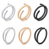 MODRSA Nose Rings Hoops Double Nose Ring for Single Piercing