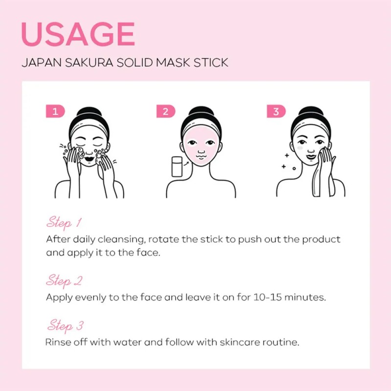 Mascarilla Facial Japonesa En Barra Con Forma De Flor De
