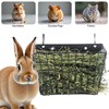 Rabbit Hay Feeder, with Heavy-Duty Metal Frame， Hay Holder for
