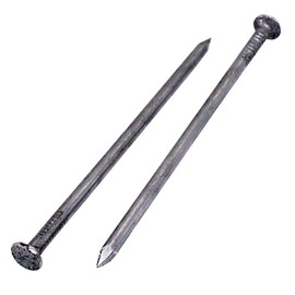 (Pack of 400) Steel 2.0 x 40 mm Construction Nails Flat Round Head Multi-Purpose Common Bright Wire Nails Woodworking (400, 2.0 x 40 mm)