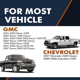 PM Auto Front Wheel Hub Bearings Assembly Replacement for 2001-2006 GMC Sierra 2500 Hd 4WD with 8 Stud Hub, Wheel Bearing Hubs Pair of 2