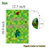 Labakita Green Pixel Themed Happy Birthday Garden Flag, Block Video