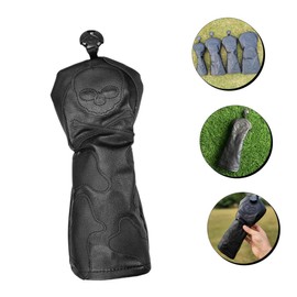 WHAMVOX 1pc Golf Club Head Cover Head Covers Skull Number Fathers Day Golf Skeleton Golf Club Covers Head Cover for Golfs Protective Cover for Golfs Club Golfs Supplies Pu Black