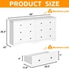 Furmax 6 Wood Drawers Dresser for Bedroom, Double Dresser for